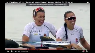Kajak-kenu VB 2017 Racice K2 1000m Farkasdi Ramóna, Medveczky Erika arany