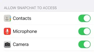 snapchat camera settings iphone