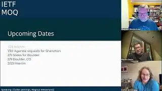 IETF interim: Media Over QUIC (MOQ) 2026-01-26 17:00