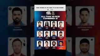 all time best playing 11 of combine RCB and mi 📈🏅🥶
