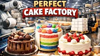Inside a Cake Factory: Full Birthday Cake Process (ASMR)