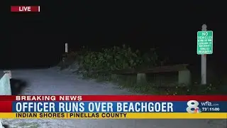 Indian Shores police officer drives over man on Indian Shores beach
