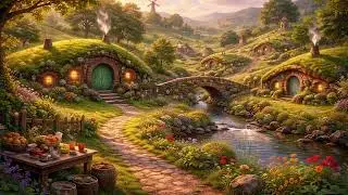 🌿 Shire Ambience | 2 Hours of Gentle Fantasy Music & Calm Atmosphere
