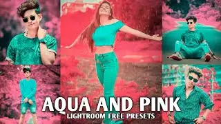 Lightroom Mobile Preset Free DNG | Aqua And Pink Colour Tone Presets | Lr Preset Editing Tutorial
