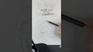 How to Shade a Skull (Shading Tutorial). Please subscribe! #shorts