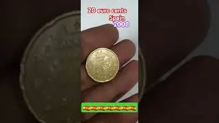 Super Spain 20 Euro Cents 2008 Coin #ytshorts #coin #euro