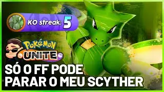 NINGUÉM AGUENTA COM ESSE POKEMON! Pokemon Unite Scyther Gameplay