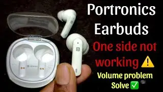 Portronics earbuds one side not working | Portronics earbuds one side sound problem