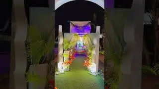 😮WOW!!!dekorasi gerbang super duper mewah!!!