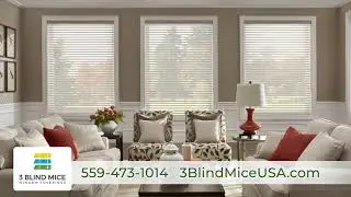 Fresno's Premiere Window Covering Company!  Elevate Your Home w/3 Blind Mice's Window Treatments!