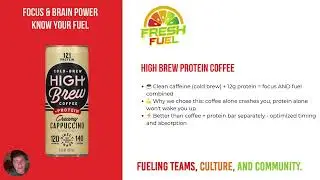 High Brew Protein Coffee - Why We Chose This for Fresh Fuel Marketplace
