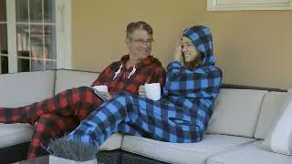 Forever Lazy Fleece Unisex Onesie with Pocket, Hood & Removable Feet on QVC