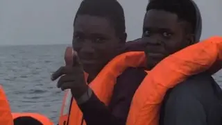 Spanish NGO rescues migrant boat in the Mediterranean