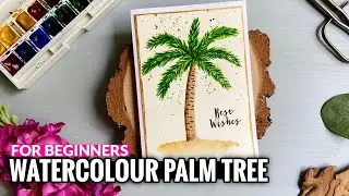 Easy Watercolour Palm Tree for Summer Card