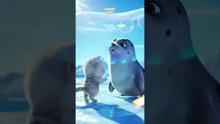 Kitten & Baby Seal Bubble Dance! 🐱🦭🫧 Arctic Fun!
