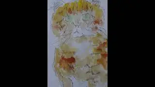 BARSIK sketch number 1 🐆 Я попытался написать портрет Барсика (первая попытка) @Cat_Barsik_and_Tanya