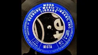 Seeburg 1000 Mood Background Elevator Music Library 16 2/3 RPM Record- M 07 Place In Use 12-26-1961