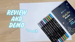 Demo and Review: Ink Lab Metallic Markers - So Pretty!