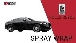 Spray Wrap Rolls-Royce Metallic Black and Matte Grey