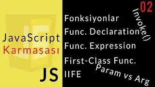 JavaScript Karmaşası : 02 : Fonksiyonlar, Declaration vs Expression, IIFE, First-Class Fonksiyonlar