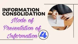 Information Consolidation (Mode of Presentation of Information)