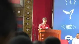Madhan karky  inspiring speech in sboanza