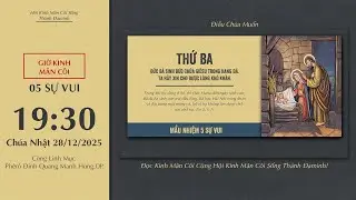 🔴Kinh Mân Côi | 28/12/2025 | 5 Sự Vui - Tối Chúa Nhật Thánh Gia Thất