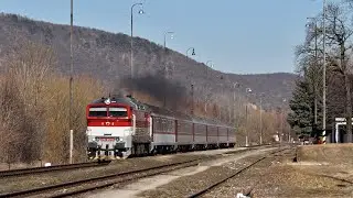 Vlaky Slovensko - ZSSK 757.012 na REx 1718 v Bystričanoch
