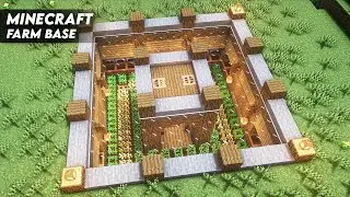 Minecraft: Underground Farm Base Tutorial | How to Build an Underground Farm [WORLD DOWNLOAD]