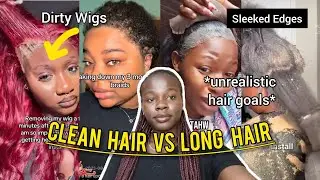 UNREALISTIC Length Obsession Fuels *DIRTY HAIR WIGS CULTURE* in Black Hair Care Routine 