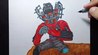 how to draw titan speakerman prepare for the final fight in skibidi toilet 74