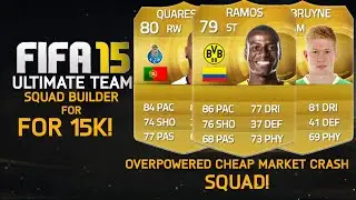 FIFA 15 | OVERPOWERED CHEAP MARKET CRASH HYBRID  for UNDER 15k! Squad Builder #34
