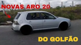 LANCEI AS RODAS ARO 20 DO GOLF GTI MK8 NO GOLF SPORTLINE 😍