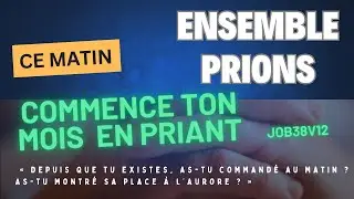 J2: COMMENCE TON MOIS EN LE BENISSANT; 🌅 Job 38:12 &ndash; Le Pouvoir du Matin et de l&rsquo;Aurore 🌅