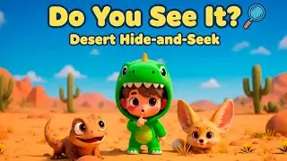 I SPY Desert Animals! Camouflage Game Song for Kids