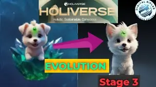 Evolution of 🐕 pet ll Crystal Kami l #holiverse #metaverse #games
