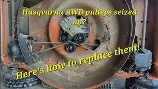 How to replace the 3 drive pulleys on your Husqvarna AWD push mower.