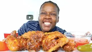 FRIED CHICKEN WINGS MUKBANG❗️