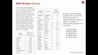 GMAT Integrated Reasoning - Multi-Source Reasoning Problems