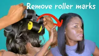 No more roller marks start doing this| relaxed hair routine