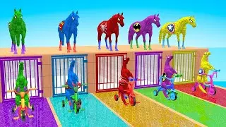Long Slide Game With Cow Elephant Gorilla Hippopotamus Tiger 3d Animal Game Funny 3d Animals