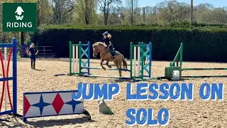 Jump lesson on Solo at Wellington Riding