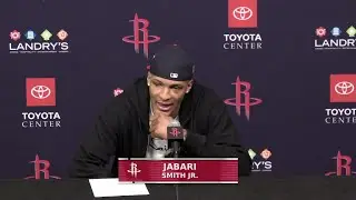 Jabari Smith Jr. with a Press Conference vs Clippers