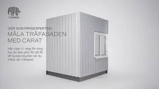 M&aring;la ny tr&auml;fasad med CARAT sj&auml;lvreng&ouml;rande oljef&auml;rg