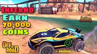 OTR INFERNO On a round to earn 70000 coin 💰 + Xp 😃  || Off The Road Inferno Destruction