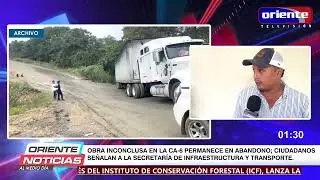 OBRA INCONCLUSA EN LA CA-6 PERMANECE EN ABANDONO; CIUDADANOS SEÑALAN A LA SIT