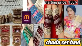 HUGE 🥰 Meesho bridal Chuda set/ meesho bangles Haul//festive special chuda set Haul/chuda set haul.