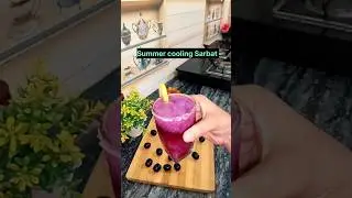 Summer Special Jamun Ka Sharbat 🙂| Refreshing Drink Recipe at Home #shortsfeed #ytshorts #chilled