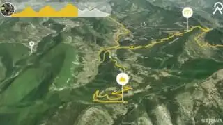 Cycling around Orpierre in the Hautes Alps France .