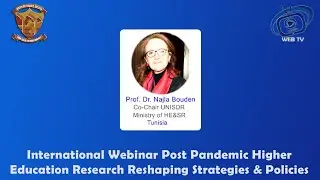 Prof. Dr. Najia Bouden Co-Chair UNISDR Ministry of HE&SR (TUNISIA) International Webinar LCWU